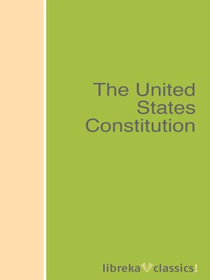 cover image of The United States Constitution